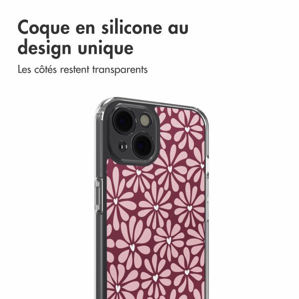 imoshion Coque Design Apple iPhone 14 - Bloom Love Blush