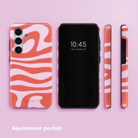 Selencia Coque arrière Vivid Tough Samsung Galaxy S25 Plus - Dream Swirl Pink