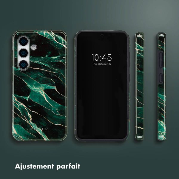 Selencia Coque arrière Vivid Samsung Galaxy S25 Plus - Chic Marble Quartz