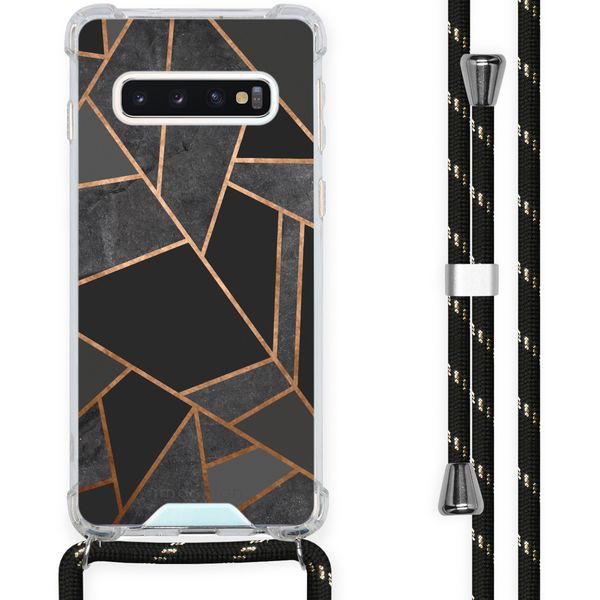 imoshion Coque Design avec cordon Samsung Galaxy S10 - Black Graphic