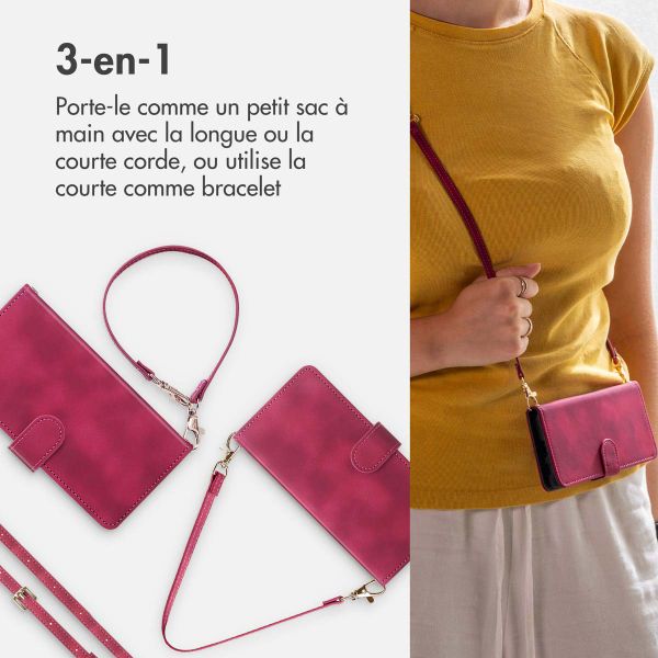 imoshion Etui de télephone portefeuille avec cordon Apple iPhone 13 - Rouge