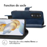 imoshion Étui de téléphone portefeuille Luxe Honor 90 Pro - Bleu foncé