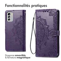 imoshion Etui de téléphone portefeuille Mandala Nokia G60 - Violet