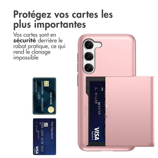 imoshion Coque arrière avec porte-cartes Samsung Galaxy S23 - Rose Doré