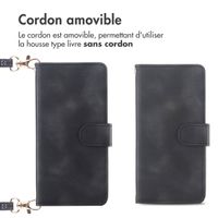 imoshion Etui de télephone portefeuille avec cordon Apple iPhone 16 - Noir