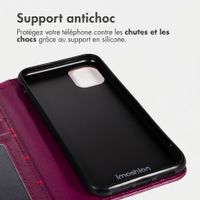 imoshion Étui de télephone portefeuille Design Apple iPhone 11 - Crush Check Coral Dust