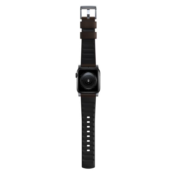 Nomad Bracelet Active Pro Apple Watch Series 1 á 10 / SE / Ultra (2) (44/45/46/49 mm) - Marron/Argent