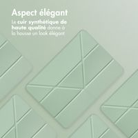 imoshion Coque tablette Origami Apple iPad 9 (2021) 10.2 pouces / iPad 8 (2020) 10.2 pouces / iPad 7 (2019) 10.2 pouces - Vert clair