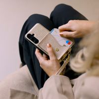 Selencia Coque de télephone Sera avec cordon et porte-cartes enveloppe Samsung Galaxy A36 / A56 - Champagne