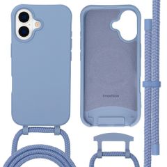 imoshion Coque arrière Color avec cordon amovible et MagSafe Apple iPhone 17 - Ash Blue