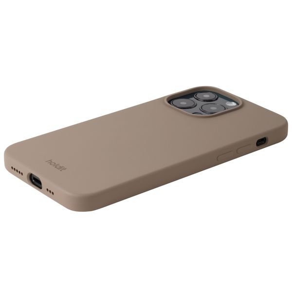 Holdit Coque Silicone Apple iPhone 15 Pro Max - Mocha Brown