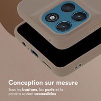 imoshion Coque Couleur Motorola Moto G57 Power - Marron
