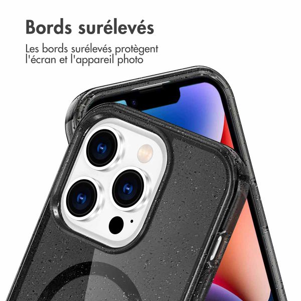 imoshion Coque Pailletée avec MagSafe Apple iPhone 14 Pro Max - Glitter Noir