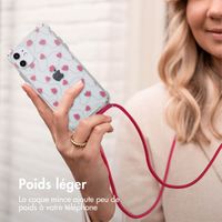 imoshion Coque Design avec cordon Apple iPhone 11 - Dusty Rose Connected Hearts