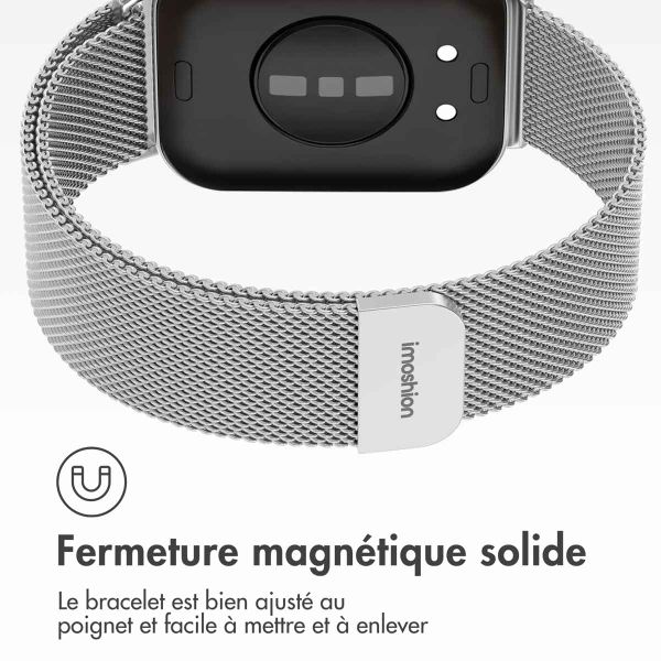 imoshion Bracelet magnétique milanais Huawei Watch Fit 3 - Argent