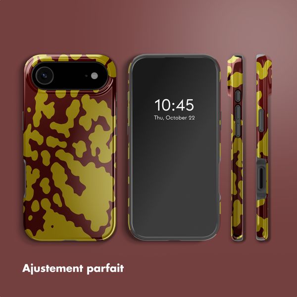 Selencia Coque arrière Vivid avec MagSafe Apple iPhone Air - Moo'd Olive Dust