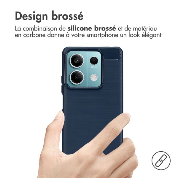 imoshion Coque Brushed Xiaomi Redmi Note 13 (5G) - Bleu foncé