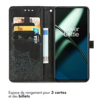 imoshion Etui de téléphone portefeuille Mandala OnePlus 11 - Noir