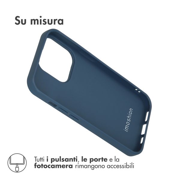 imoshion Coque Couleur Apple iPhone 14 Pro - Bleu foncé