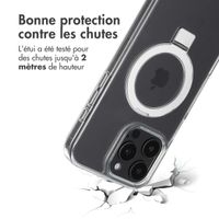 Accezz Coque Ring Stand avec MagSafe iPhone 16 Pro Max - Transparent