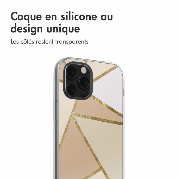 imoshion Coque design pour iPhone 12 (Pro) - Graphic Beige