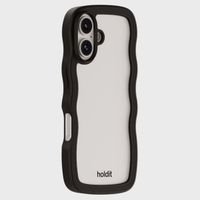 Holdit Coque Wavy Apple iPhone 16 Plus - Black / Transparent