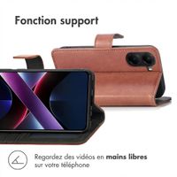 imoshion Étui de télephone portefeuille de luxe Xiaomi Poco X7 Pro - Marron