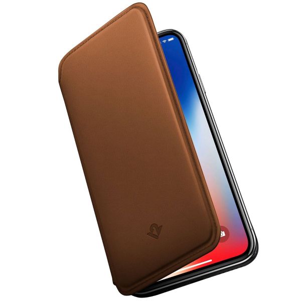 Twelve South Étui de téléphone portefeuille SurfacePad iPhone Xs Max - Brun