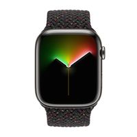 Apple Bracelet Solo tressé Apple Watch | 44/45/46/49 mm - Taille 1 - Black Unity