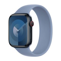 Apple Bracelet Boucle unique en Silicone Apple Watch Series 1 - 11 / SE / Ultra (44/45/46/49 mm) - Taille 6 - Winter Blue