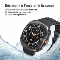 imoshion Bracelet Ocean en silicone Samsung Galaxy Watch Ultra (2024/2025) - Noir