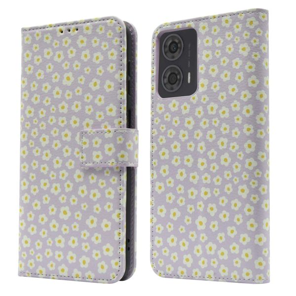 imoshion Étui de téléphone portefeuille Design Motorola Moto G24 Power - White Daisy