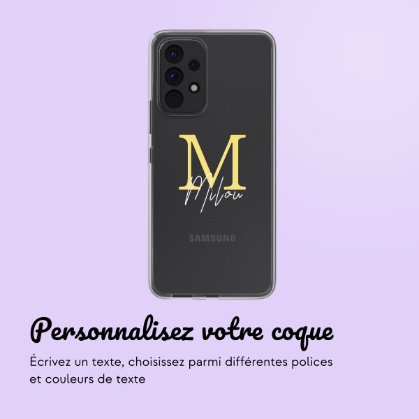 Coque avec votre propre photo et/ou texte Samsung Galaxy A53 - Letter