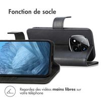 imoshion Étui de télephone portefeuille Xiaomi Redmi Note 14 Pro (4G) - Noir