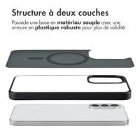 Accezz Coque Givrée Robuste avec MagSafe Samsung Galaxy A36 / A56 - Noir