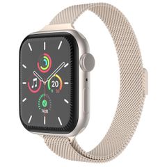 imoshion Bracelet slim Milanese Apple Watch Series 1 t/m 9 / SE (38/40/41 mm) | Series 10 / 11 (42 mm) - Starlight