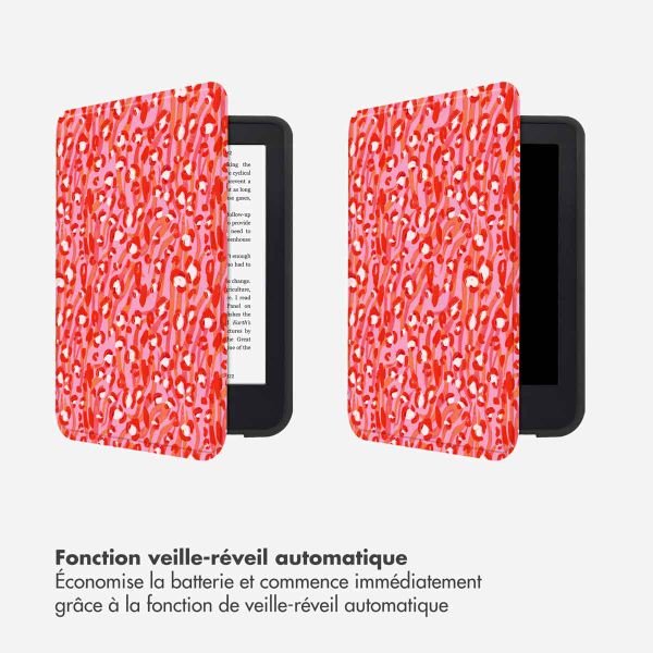 Selencia Étui de liseuse portefeuille Vivid Kobo Clara Colour / Clara BW - Wild Spots Lipstick