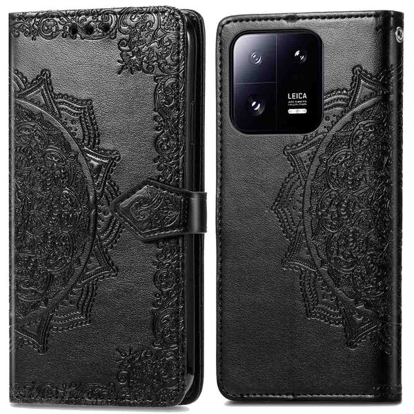 imoshion Etui de téléphone portefeuille Mandala Xiaomi 13 Pro - Noir