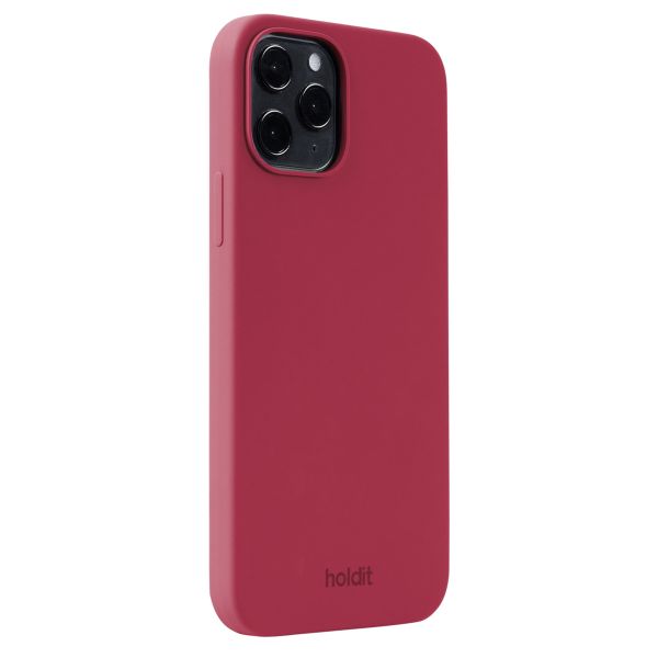 Holdit Coque Silicone iPhone 12 (Pro) - Red Velvet