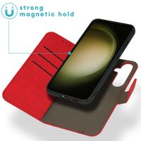 imoshion Etui de télephone luxe 2-en-1 amovible Samsung Galaxy S24 - Rouge