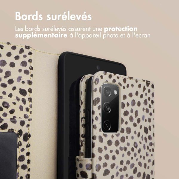 imoshion Étui de télephone portefeuille Design Samsung Galaxy S20 FE - Black And White Dots