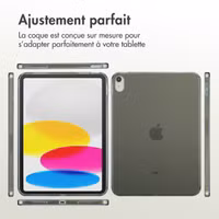 Accezz Coque Frosted Apple iPad 11 (2025) 11 pouces A16 / iPad 10 (2022) 10.9 pouces - Noir
