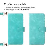 imoshion Etui de téléphone portefeuille avec cordon Samsung Galaxy S25 Plus - Turquoise