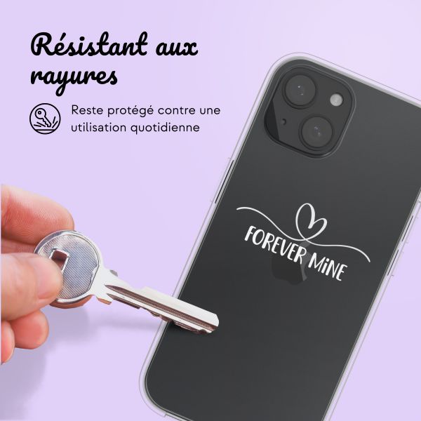 Coque avec votre propre photo et/ou texte Apple iPhone 15 - Sierlijk hartje