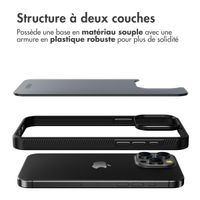 Accezz Coque Givrée Robuste iPhone 15 Pro Max - Noir