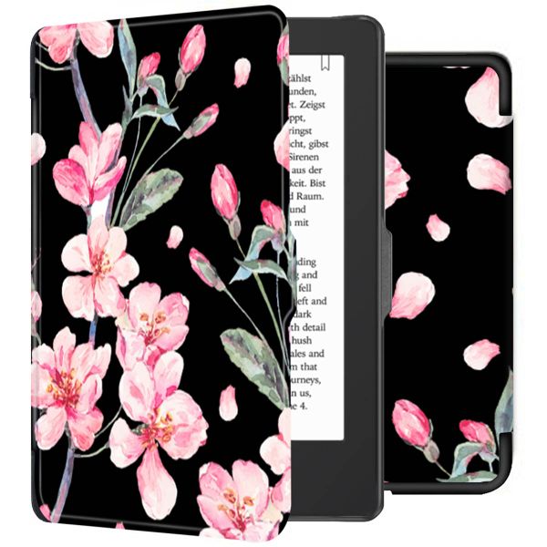 imoshion Étui de liseuse portefeuille design Slim Hard Tolino Shine 4 - Blossom