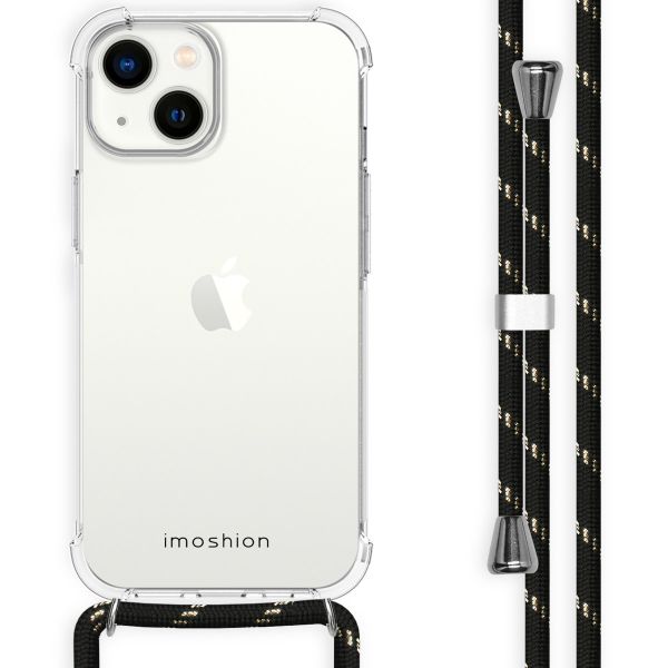 imoshion Coque avec dragonne Apple iPhone 14 - Noir & Doré