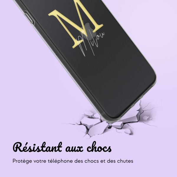 Coque personnalisée avec une lettre iPhone SE (2022 / 2020) / 8 / 7 - Transparent