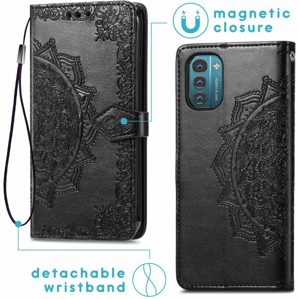 imoshion Etui de téléphone portefeuille Mandala Nokia G11 / G21 - Nero