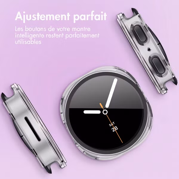imoshion Coque rigide à couverture complète Samsung Galaxy Watch 8 (40 mm) - Transparent